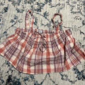 American Eagle Plaid Swing Cami
